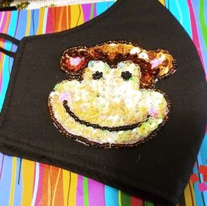 Reversible Fabric Mask with filter And Applique